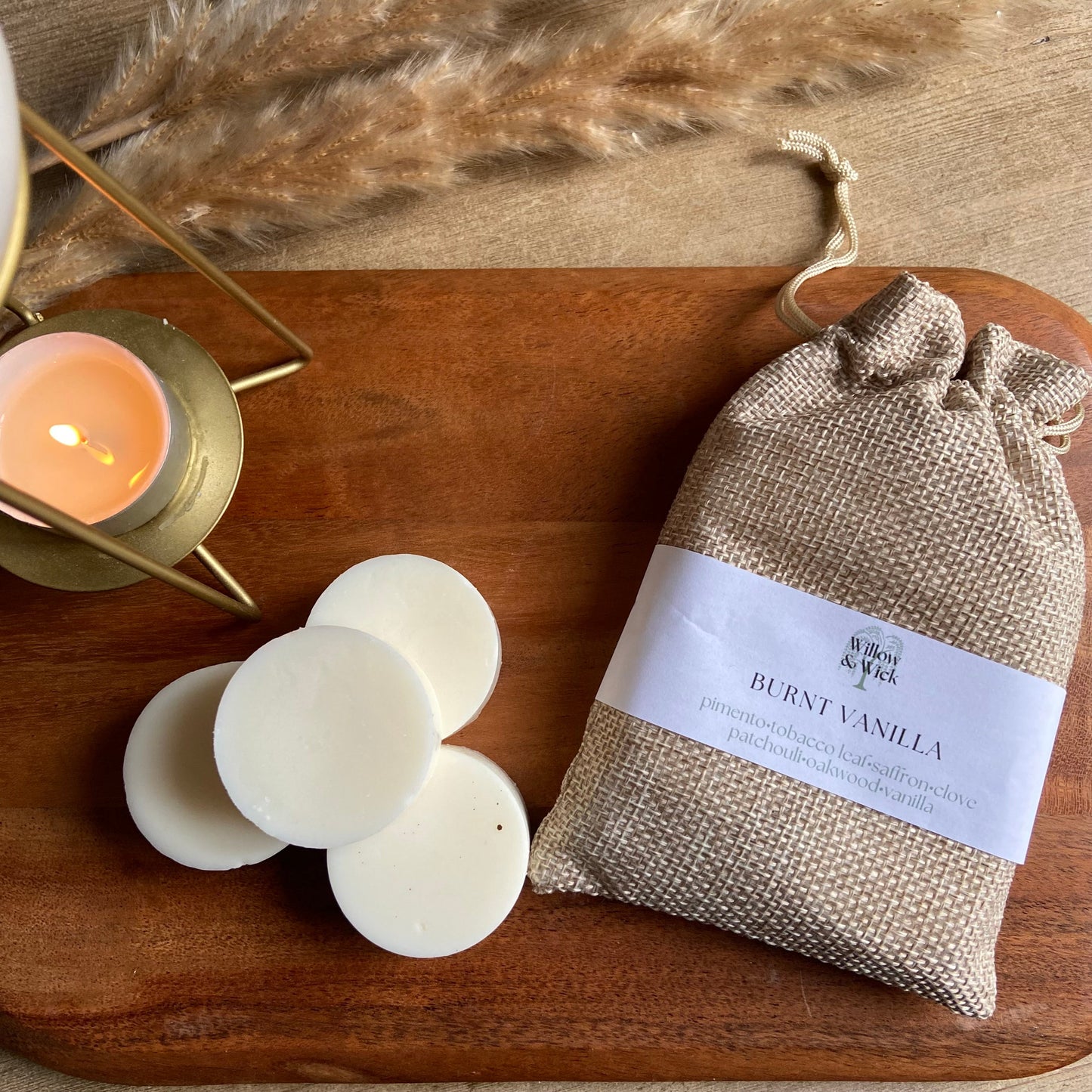 Burnt Vanilla Willow & Wick