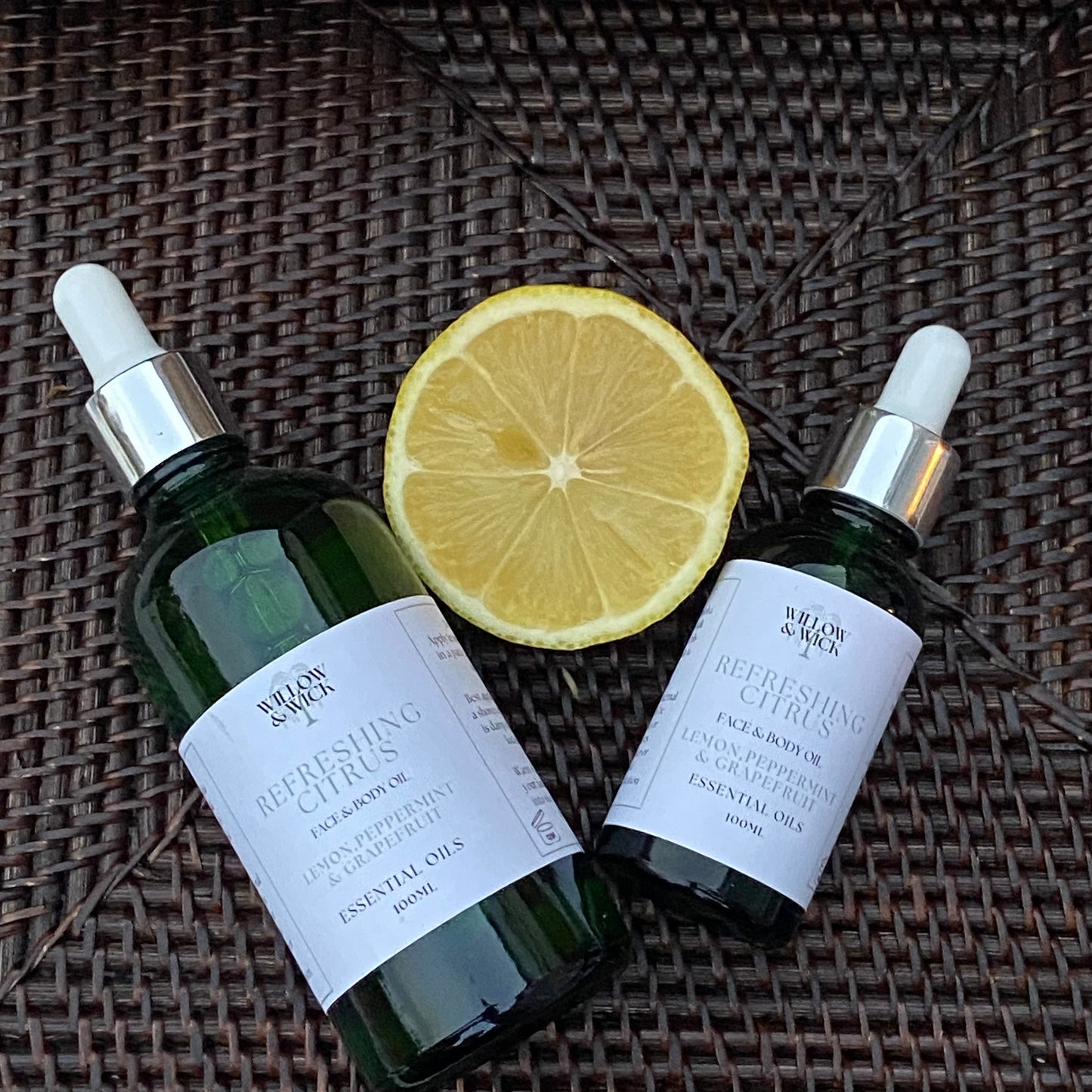 Refreshing Citrus Botanical Face & Body Oil Willow & Wick