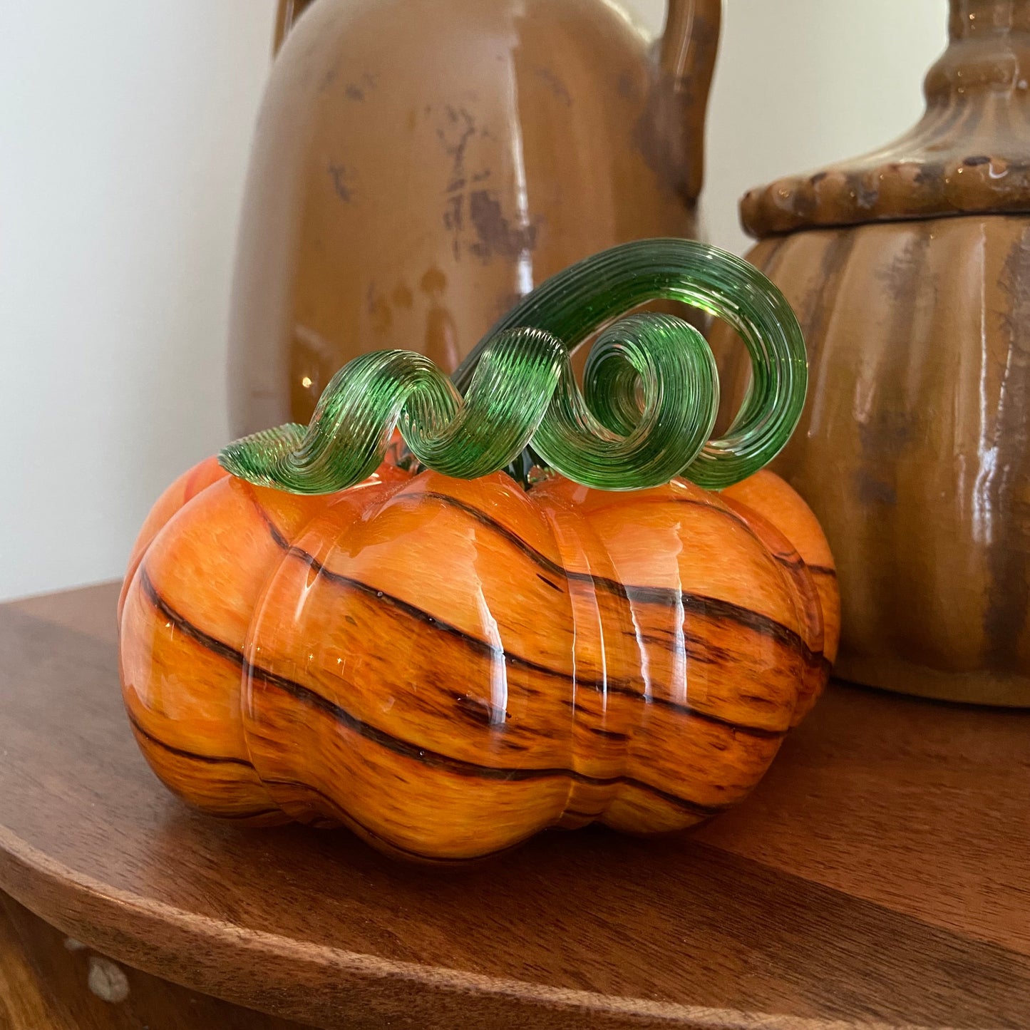 Glass Pumpkin Willow & Wick