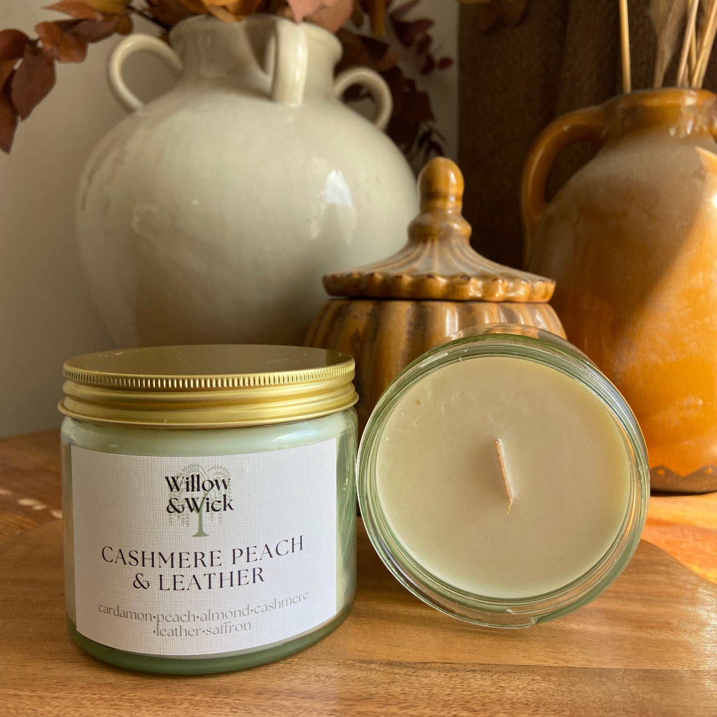 Cashmere Peach & Leather Willow & Wick
