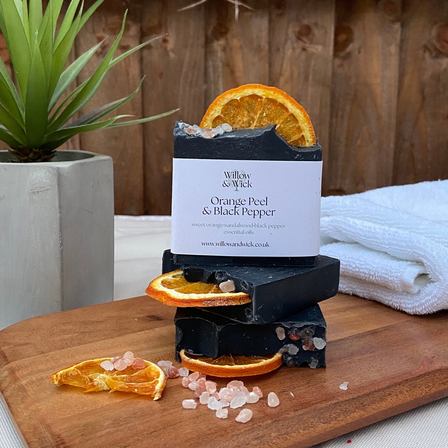 Orange Peel & Black Pepper Cold Pressed Soap Willow & Wick