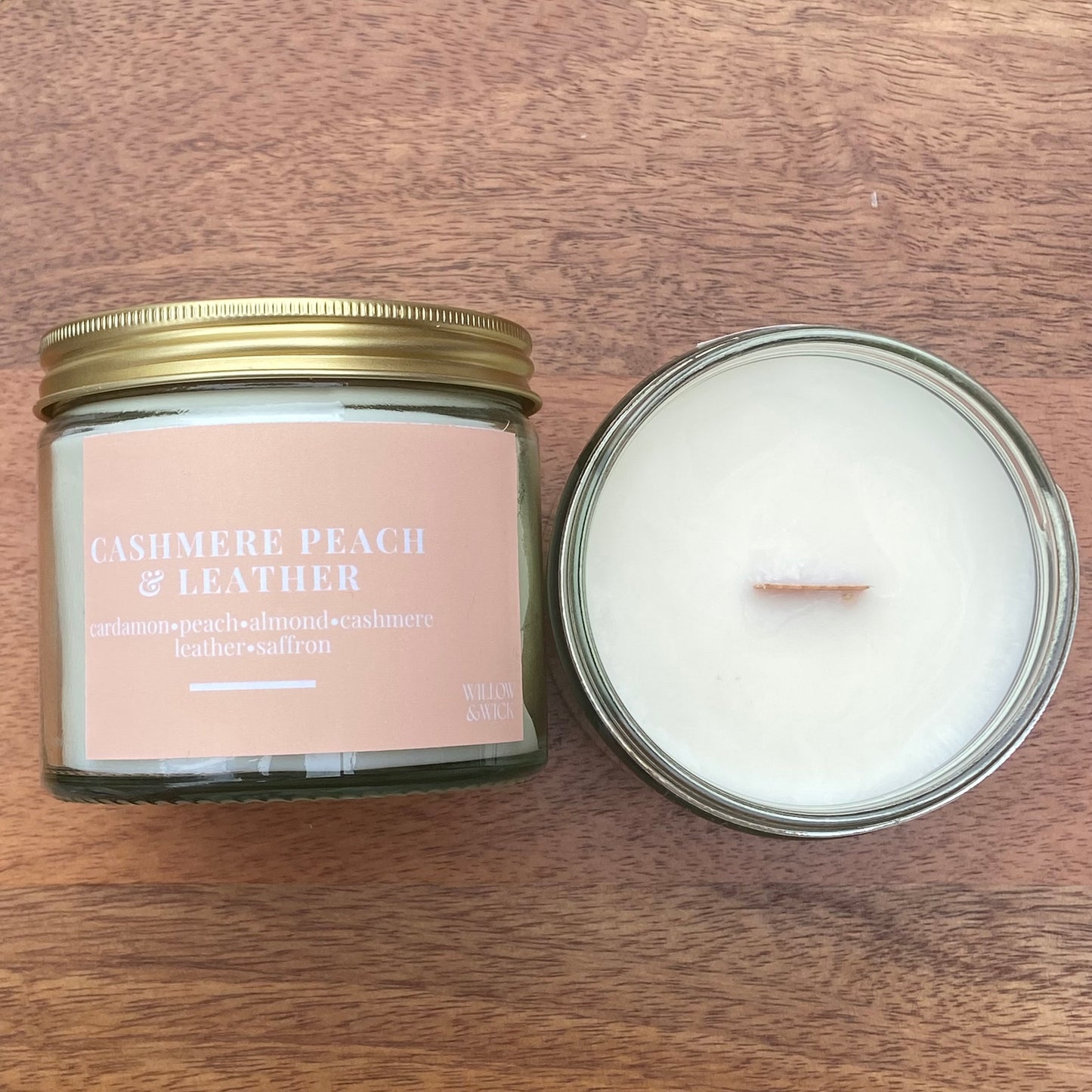 Cashmere Peach & Leather Willow & Wick