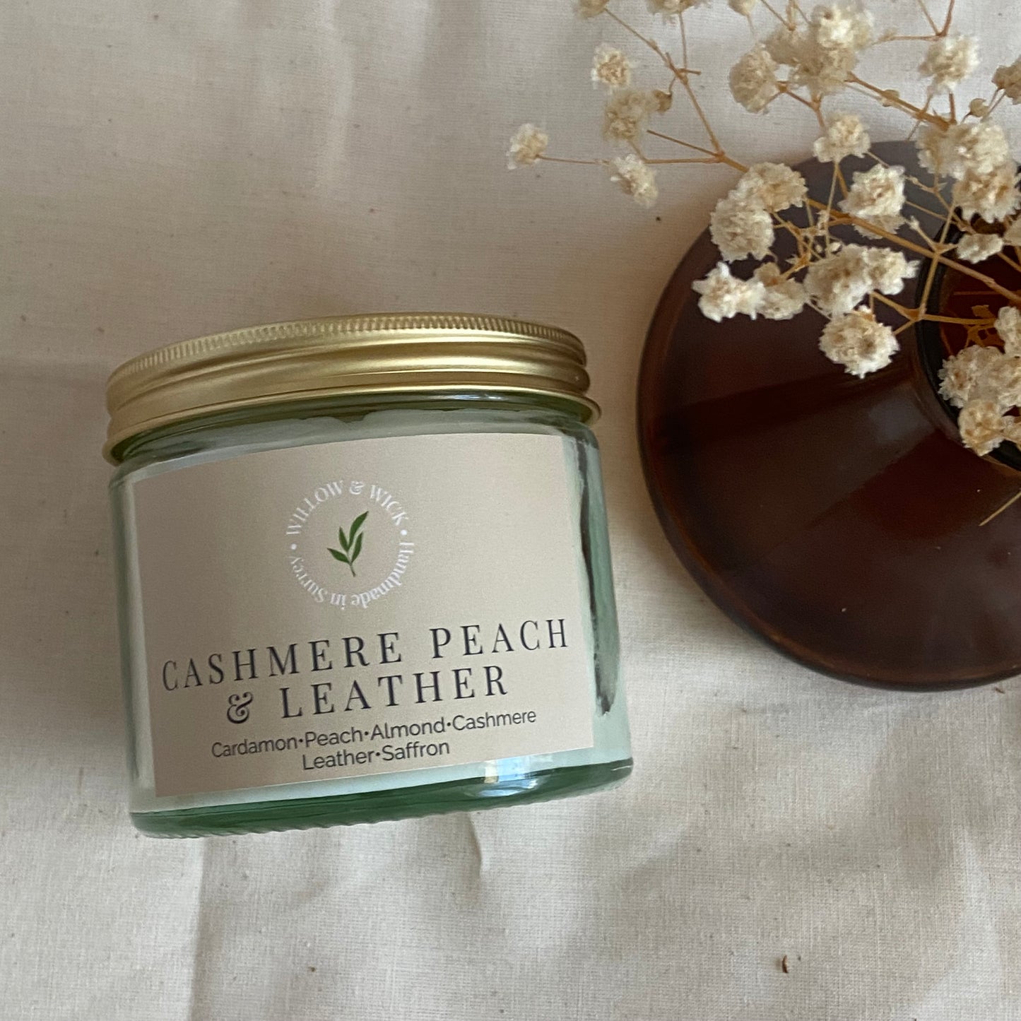 Cashmere Peach & Leather Willow & Wick