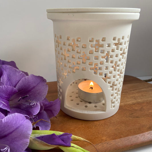 Ceramic Patterned Burner Willow & Wick