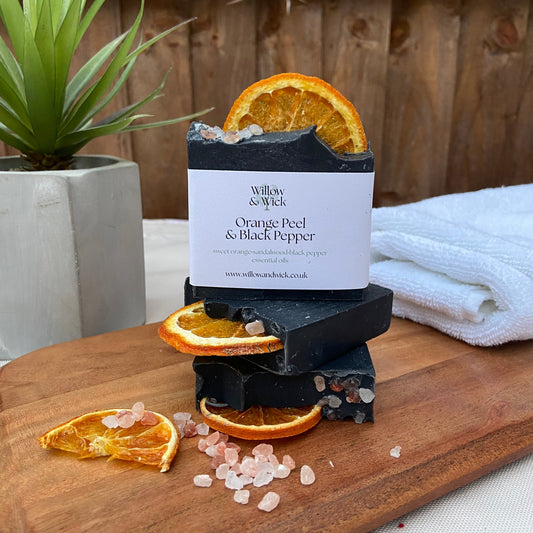 Orange Peel & Black Pepper Cold Pressed Soap Willow & Wick