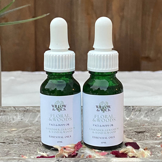 Floral Woods Botanical Face & Body Oil Willow & Wick