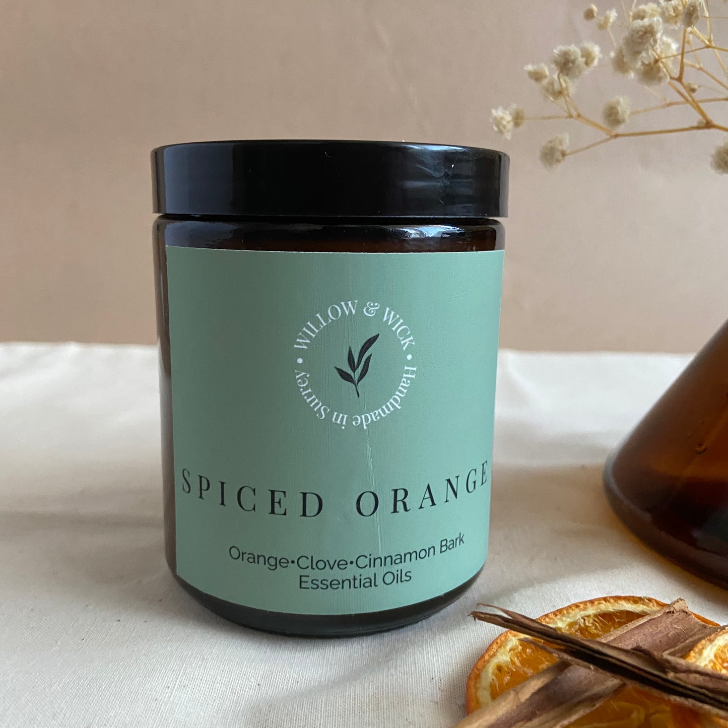 Spiced Orange Aromatherapy Candle Willow & Wick