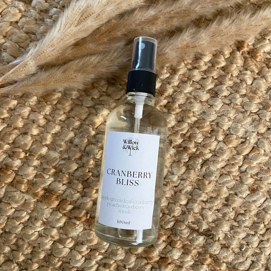 Cranberry Bliss Room & Linen Spray Willow & Wick